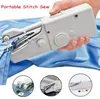 Handy ponto Handheld Elétrica Máquina de costura mini portáteis de costura Home Rápida Tabela de Mão 30pcs Único ponto Handmade DIY Ferramenta CCA10905