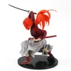 19 cm Rurouni Kenshin Meiji Swordsman Romantic Story Kenshin Himura PVC Anime Action Figures Model Toy1040641