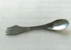 Spoon Spoon Spork 3 w 1 Naczynia Stołowa Ze Stali Nierdzewnej Naczynia Combo Kuchnia Piknik Outdoor Scoop / Nóż / Widelec Ustaw WCW576