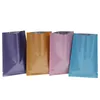 812cm colorful open top aluminum foil mylar bag vacuum valve heat seal package bag heat seal power packaging bag1903278