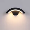 Impermeável ao ar livre Indução Wall Light passagem da frente Porta Jardim Alpendre Wall Light Modern Interior Corredor parede Iluminação LED Luminária