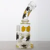 Noctilucence Glass Bong Hookahs Recycler Oil Rig Wax Water Pipe Heady Klein Bongs Dab Rigs Pipes With Bowl eller Quartz Banger Beaker