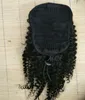 160g Longo jato preto rabo de cavalo cordão grampo de cabelo humano no cabelo preto rabo de cavalo penteado estilo fácil peruca para as mulheres negras