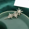 Europese en VS mode haar pins decoraties accessoires groothandel crystal ster vormige haren clips voor vrouwen meisjes