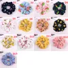117 Styles Lady Girl Hair Scrunchy Ring Elastic Hair Bands Pure Color Leopard Plaid Tyres Sports Dance Scrunchie Hairban2127962