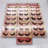 Pestañas de visón 3D Venta al por mayor Pestañas postizas naturales Pestañas de visón 3D Maquillaje suave Extensión Maquillaje Pestañas falsas Serie 3D