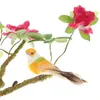 12PCS Kolorowe mini -symulacyjne ptaki Fałszywe sztuczna pianka Model zwierząt Miniaturowy ślub dom Ornament Ornament Dekoracja C19041601222t