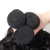 Brazilian Virgin Human Hair Weaves Extensions Water Wave Natual 1B Color 3 Bundles With Lace Frontal 134 Unprocessed High Quality5325149