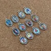 100Pcs Oval Jesus Christ icon cross Alloy Charms Pendants For Jewelry Making, Earrings, Necklace DIY Accessories 12x 19mm A-567