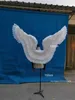 Customized white ANGEL wings high quality feather fairy wings for Moldel's performance Dance Wedding Birthday party DIY decor props