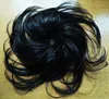 Long Natural Hairpiece Chignon Sintético Cabelo Donut Rolo Rápido Calor Resistente ao Calor Cabelo Cabelo Bolo Meninas Onduladas Curly 300pcs Grátis