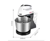 7 Speeds Stand or Hand Mixer Electric, Miracase 7-Speed Hand Mixer with Turbo Handheld Kitchen Mixer Black Green 2L