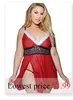 ALINRY set di lingerie sexy Natale erotico donna intimo maglia trasparente con lacci reggiseno di piume minigonne costumi porno