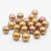 nuova moda perla d'acqua dolce naturale perla di ostrica rotonda tinta sciolta 6-7mm accessori per gioielli di perle fai da te