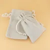 Drawstring Storage Bag Candy Gift Food Chocolate Sacks Cotton Jute Party Favor Snacks Packaging Small Wedding Christmas Holiday Supplies