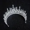 Luxurious Baroque Crystal Beaded Bling Bling Rhinestone Adorned Bridal Crown Middle East Bride's Headpieces Head Tiaras Acces225u