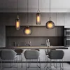 Clear Frosted Glass Pendant Lamp Global Cylinder Suspension Lighting Bedroom Hotel Cafe Affordable Luxury Hanging Light