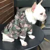 Roupas de capa de chuva para cães para animais de estimação para cães grandes camuflagem roupas impermeáveis para chuva de cachorro casaco ao ar livre fantasia francês3347214