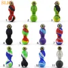 Moon astronaut silicone smoking bong glass bowl accessories pipe Multifunction Can be used with 10mm Titanium nail bongs tool