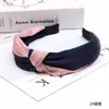 Bandeau pour femmes cheveux tête lunette haut noeud bandeau élastique nouage bicolore pas de glissement cerceau couleur assortie