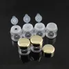 5g loose powder jar with 1/3/12holes 5g, 5ml nail powder bottle with sifter, colver nail glitter powder container F2124