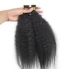 Indiano virgem queratina cabelo vara ponta eu ponta extensões de cabelo humano kinky encaracolado em linha reta pré bond extensão de cabelo natural preto marrom 6245364