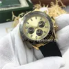 Orologio sportivo da uomo con cinturino in caucciù da 40 mm Tutti i quadranti Funzione di lavoro Orologi da polso meccanici automatici Relogies per il regalo Relojes Oro263a