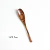 100pcs Wooden Spoon Eco-Friendly Natural Teakwood Long Handle Salad Mixing Spoon Icecream Scoop Tableware