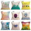 Pillow Páscoa Coelho tampa com ovos Home Decor Pillow Covers Algodão Linho Coelho bonito lance fronha capa de almofada