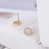 Fashion-diamond wedding earring 18K gold plated brass material fine jewelry for Women girls For Lover Accessories Bijoux PS6748