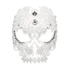 Venedig Cosplay Iron Mask Diamant Masquerade Fun Eye Mask Party Queen Full Face Mask Metal Rhinestone Prom