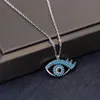 Groothandel-S925 zilveren hangantsNecklaces voor vrouwen oogvorm ketting mode pure sieraden
