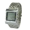 TVG Sports klockor Militär kvarts LED Digital Watch Men Alarm TV DVD Remote Mens Rostfritt Stål Armbandsur Mode Casual LY191213