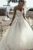 Charming Champagne Wedding Dress with Ivory Appliques Sweetheart Off the Shoulder Gowns Corset Back Bride Dresses