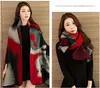 Wholesale- designer knitted double-sided dual-use scarf warm thick air conditioning shawl high-grade imitation cashmere fashion wild tassel