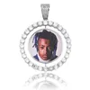 Personalizzato po Girevole ciondolo collane uomo donna hip hop designer di lusso bling diamante immagine pendenti amico famiglia gioielli lo6228225