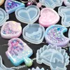 DIY Crystal Epoxy Quicksand Keychain Mold silicone Love Star Moon Cat handmade jewelry mold DIY tools YDL007