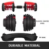 NEW Weight Adjustable Dumbbell 5525lbs Fitness Workouts Dumbbells tone your strength and build your muscles ZZA2196 2Pcs6164570