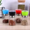 Salt Pepper Mill Grinder Glass Pepper Grinder Shaker Salt Container Condiment Jar Holder Ceramic Grinding Bottles Kitchen Tools DBC BH3818