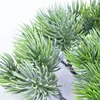 Branches d'arbres de pin artificiel en plastique Pinaster Cypress chute arrangement fleur verdure Noël feuille d'une couronne de feuilles