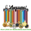 ランニングメダルハンガーステンレススチールメダルホルダースポーツメダルディスプレイハンガーのためのランナーY200429