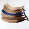 3 färger Alternativ 16 "18" 20 "22" 24 "Indian Hair Skin Weft Remy Double Sided Tape in Human Hair Extensions 80st 200Gr Lot