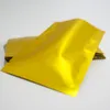 ミルクパウダーパッキングバッグマットゴールドアルミホイルフラットバッグ100ピースヒートシール可能マイラーメッキ砂糖包装袋チョコレートストレージパッケージ