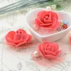 All'ingrosso-30pcs / lot Schiuma di pizzo di seta Rosa Fiore artificiale fatto a mano per auto da sposa Decorazione domestica fai da te Mariage flores Rosa Fiori Piante