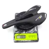 WCS Bicicleta Full Carbon Saddle Matte 3K Fibra MTB Montanha Road Mens Largura 143mm Race Cycling Peças