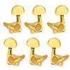 6pcslots Chrom Schwarz Gold Grover Stil Gitarre String Tuning Pegs Keys Mechaniken Mechaniken für Akustische Elektrische Gitarre6386485