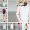 Kvinnor Pocket Patchwork Hoodie 16 Stilar Höst Vinter Sweatshirt Hooded Långärmad Striped Pullovers Tops LJJO7132