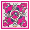 Mode – Neuer Designer-Schal für Damen, hochwertige quadratische Schals aus 100 % Seide, klassisches Druckdesign für Damenschals, Größe 60 x 60 cm, 247o