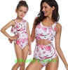 sport sirène une pièce taille haute flash mère fille parent enfant imprimer sexy yakuda flexible élégant imprimé léopard ensembles de bikini