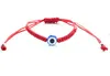 LuckyTurkish Evil Eye Bracelets For Women Men Handmade Braided Rope Chain Red Bracelets